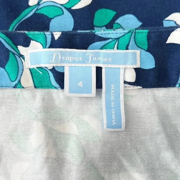 Draper James Graceland Floral Preppy Feminine Casual A-Line Skirt Size 4 - Picture 6 of 8